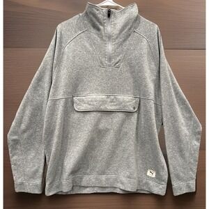 PUMA Golf Carlsbad CA Pullover 1/4 Zip, Size XL, Large Zip Pocket, Gray, Sporty